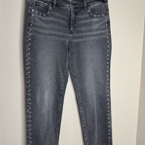 Time and Tru Stylish Gray Women's Studded  Jeans